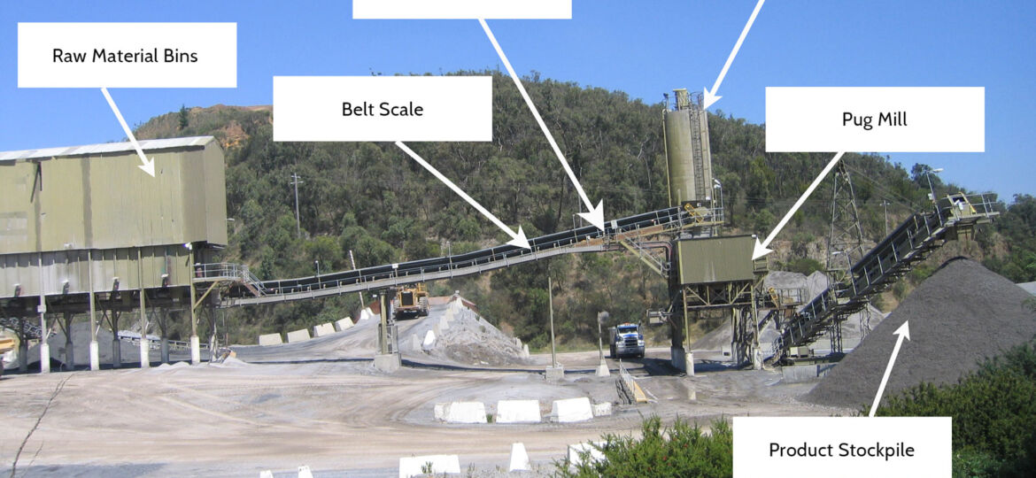 Picture Showing a hydroSCAN Installed at a Quarry Manufacturing Road Base - the application of a moisture monitor at a concrete plant
